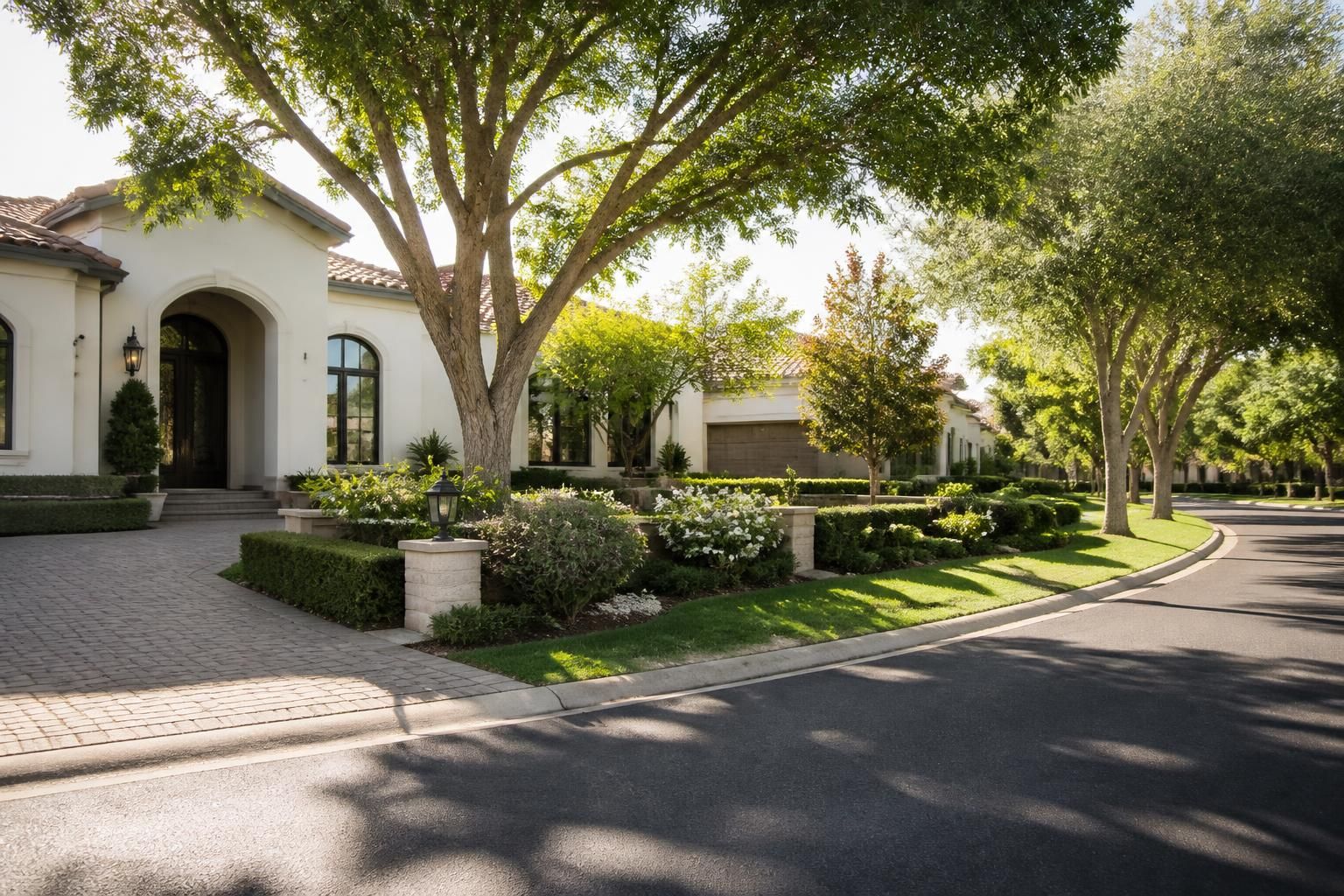 Litchfield Park neighborhood with manicured landscaping.